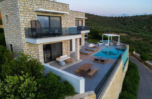 Paleokastro Villas with Private Heated Pool, Top Views - Next To Center - Top WiFi - Foto 76