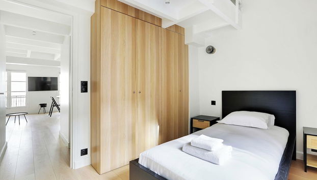 Modern Apartment - 2bd/5p - Sentier/montorgueil - Foto 4, Habitación