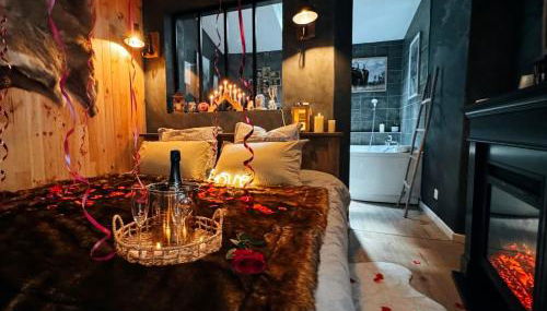 Le chalet romantique, SPA, Écran cinéma, Lit king size, day use, 10 min centre - Foto 3
