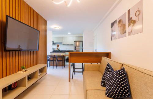 Apartamentos a150 M DA PRAIA com SACADA, WI-FI, PISCINA, PORTARIA 24h, PLAYGROUND e vaga de GARAGEM - Foto 5