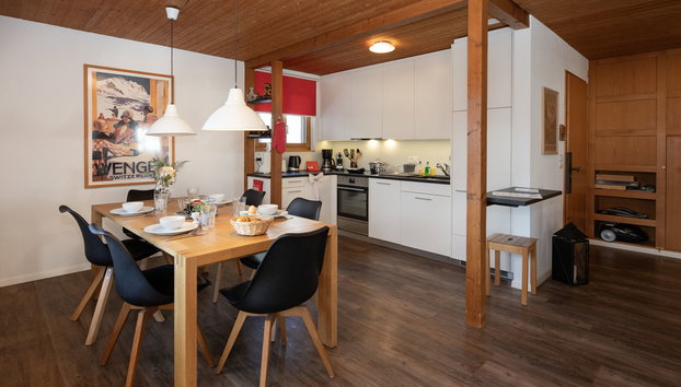 Chalet Bienli Mitte - Foto 3, Kitchen / Dining Room