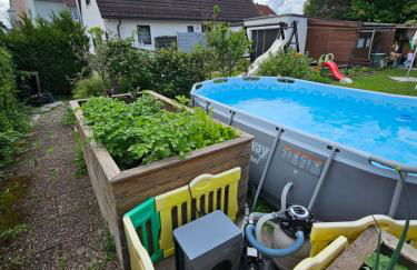 RK79 Ferienwohnung mit 4 Zimmer, Garten und Pool nähe Klinikum U-Bahn & S-Bahn zum Messegelände Nürnberg - Foto 35