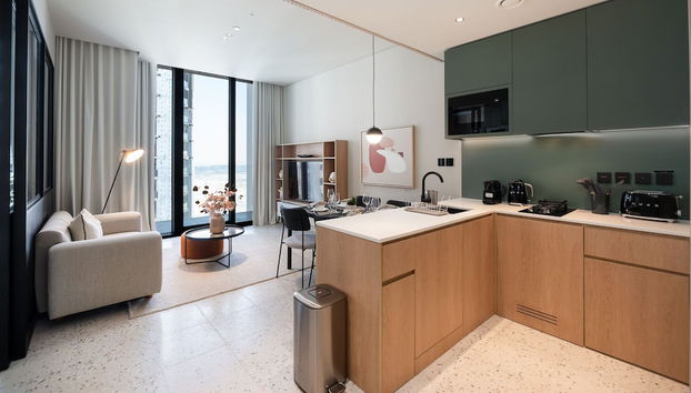 Urban 1BR w Balcony in Business Bay - Foto 4, Habitación