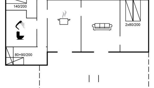 "Læff" - 50m from the sea - Foto 2, Floorplan