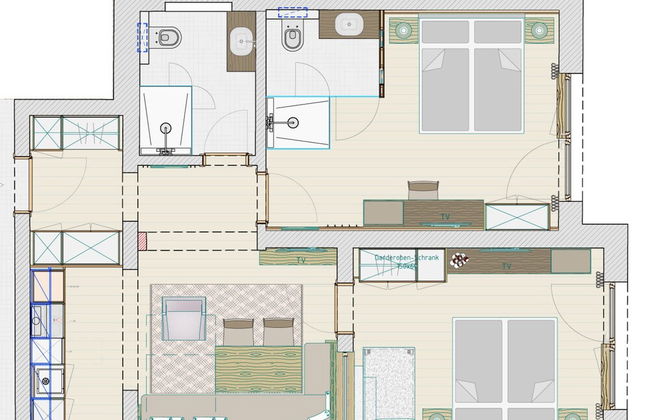 Ferienwohnung mit 2 Schlafzimmern fur 4 Personen - Foto 11