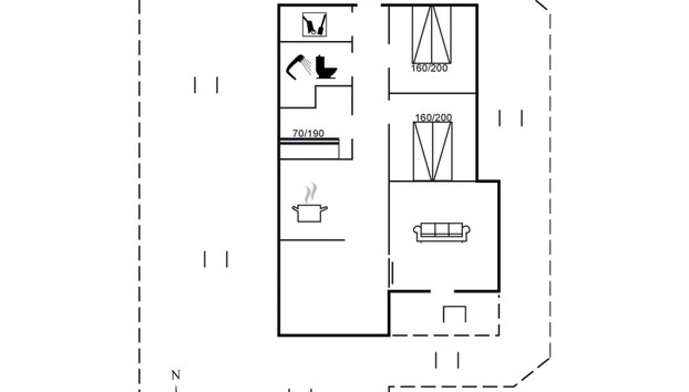 "Ømod" - 300m from the sea - Foto 2, Floorplan
