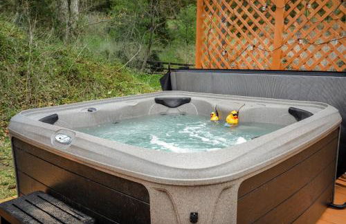 Creekside Cabin w Hot Tub, Fire Pit, Grill, WiFi! - Foto 3
