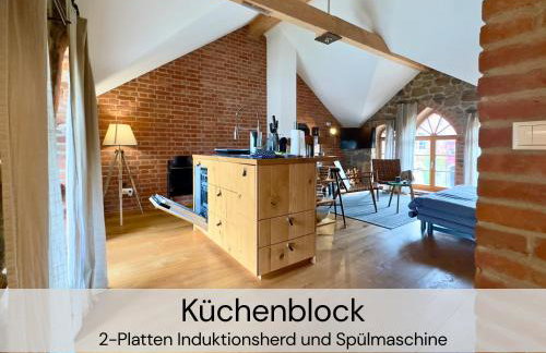 HexenburgbeiDresden 2 Zimmer Architektenwohnung mit eigener Sauna, Whirlwanne und Kamin - Nähe Sächsische Schweiz Dresden - Foto 3