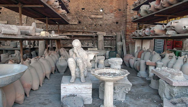Cadáver fosilizado de Pompeya