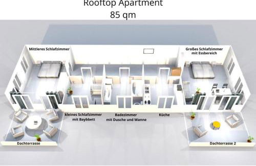 Leipzig Residenz Goethe Apartment mit 2 Dachterrassen - Foto 11