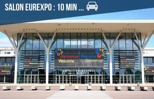 Studio Le Saphir NEUF & Cosy - Gare Parilly - Foto 12