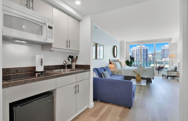 Beautiful Blue Gold Studio Ocean View - Foto 16