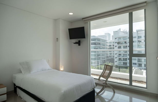 w Comfy 2BR w Ocean View and Pool in CTG - Foto 22