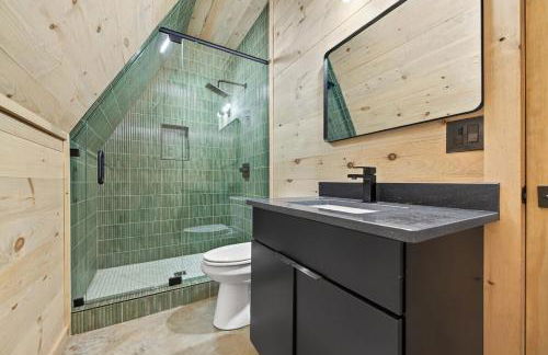 Romantic A-Frame Cabin w Firepit, Patio, Fireplace, Games in Blue Ridge Mountains - Photo 8