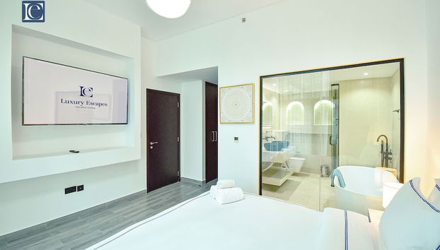 Elegant 3BR Apt. 4 Balconies in 29 Blvd - Foto 4, Habitación