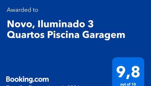 Novo, Iluminado 3 Quartos Piscina Garagem - Foto 2