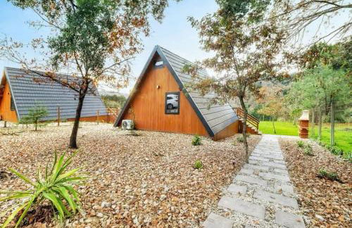 Chalés Luna in rio A-Frame Romântica no Gerês com vista Rio - Foto 15