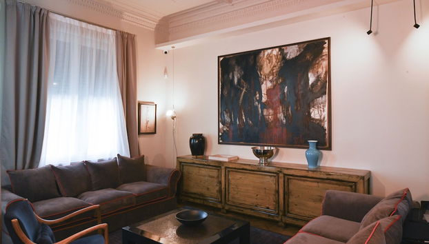 Coin salon dans le hall