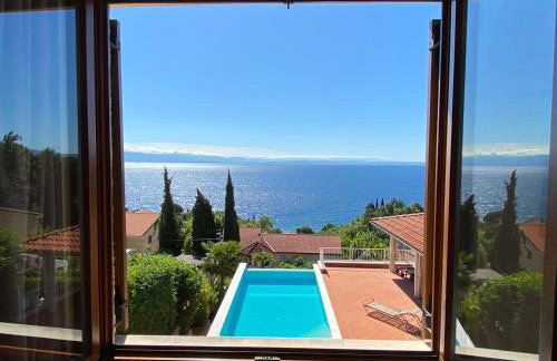 VILLA LOVRAN - 150 m to the beach - infinity pool - incredible sea view - fitness gym - Foto 21