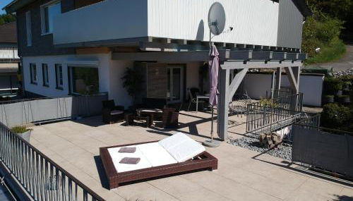 Seeblick-Ferienwohnung im "Ferienhaus Agger-Blick" mit traumhafter Sonnen-Terrasse, Sauna, E-Kamin & Kajak - Foto 4