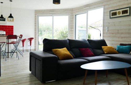 Jolie maison en bois à 2 kms de la plage de Brem Sur Mer - 6 personnes - Foto 12