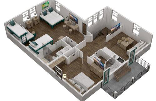 Azure! Sleeps 22! Golf Cart! Beach Access! Pool - Foto 58