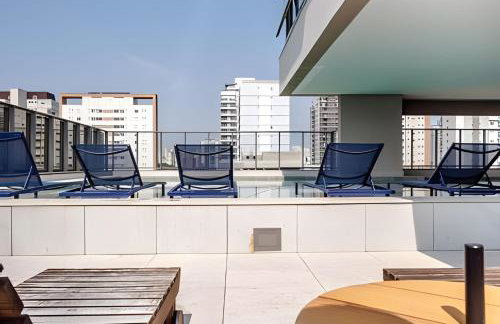 Studio Moderno com Piscina a 5 min a pé do Nubank Parque-901 - Foto 44