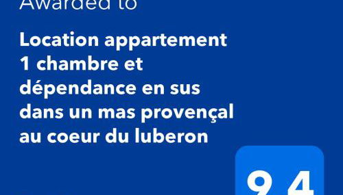 Location appartement 1 chambre plus dépendance en supplément voir descriptif dans un mas provençal au coeur du luberon - Foto 2