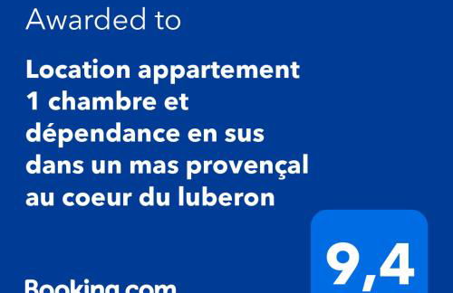 Location appartement 1 chambre plus dépendance en supplément voir descriptif dans un mas provençal au coeur du luberon - Photo 2