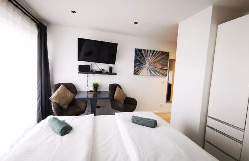 HH 03 by ROCKCHAIR - SUPERHOST Status - Modernes Apartment mit sonnigem Balkon & premium Boxspringbetten in Winterhude - Hamburg Top Geheimtipp - Foto 49