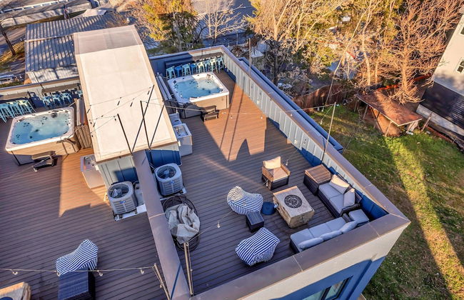 Hot Tub Game Room Rooftop Downtown Nashville - Foto 43