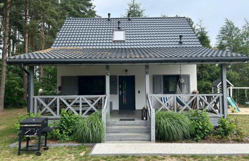 Młyńska Chata - drewniany, całoroczny dom w sosnowym lesie - Foto 29