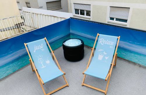 Schönes Apartment Terrasse 2P. Stadtnah Würzburg WLAN - Foto 8