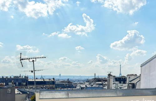 Montmartre vue sur les toits de Paris et la Tour Eiffel - Foto 27