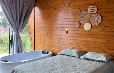 Chalé Tiny house com banheira e lareira - Foto 7