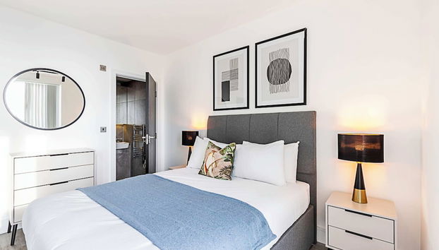 Modern North Acton Flat With City View - Foto 5, Habitación