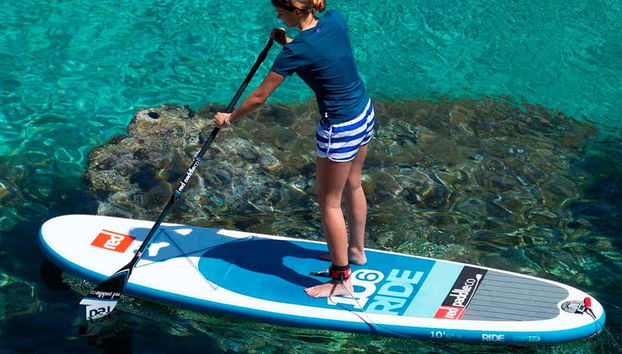 Durante o paddle surf