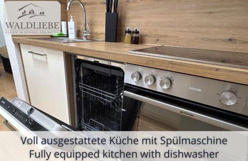 Exklusives 5-Sterne Apartment Waldliebe mit Indoor-Pool, Sauna, top Lage und Ausblick in die Natur, Hunde willkommen - Foto 12