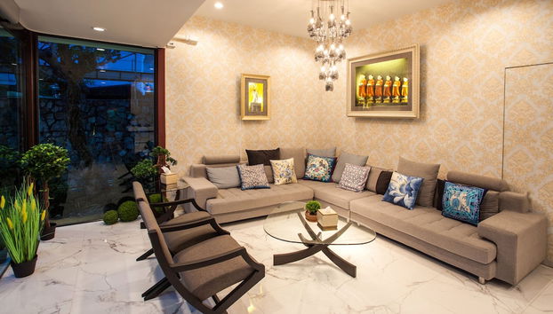 Zona de estar del vestíbulo