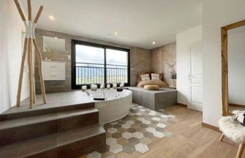 Charmant duplex, 110m2, 7 minutes des pistes, 8 couchages, belle vue sur les montagnes, cheminée - Foto 19