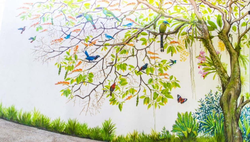 Orchids Half Day Tour - Photo 3, Mural at th eorchid farm