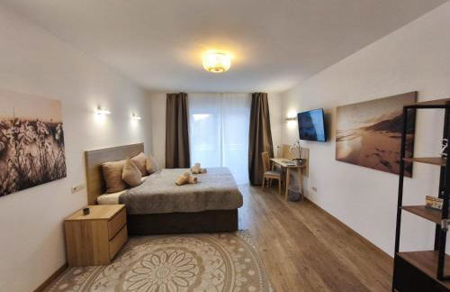 Zentrale Luxus Apartments Nürnberg, nähe Messe, Balkon, Parkplatz, Self-Check-in - Foto 9