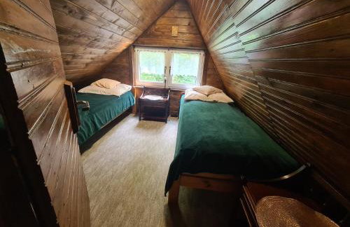 Duży drewniany domek nad rzeką, Obidza 381, Łącko - Foto 22