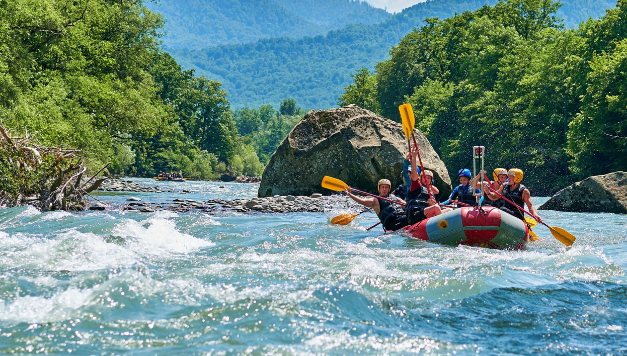 Rafting en el río Trancura