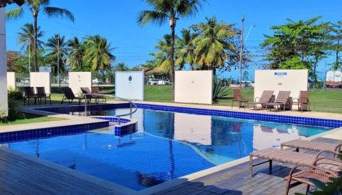 RESIDENCIAL JARDINS - TAPERAPUAN - APTO BEIRA MAR COM 2 QTOS 1 SUÍTE AR WiFi - Foto 4, sunbed