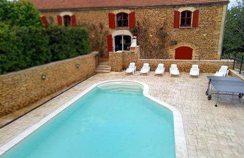 Maison en pierre climatisée avec piscine privée en Dordogne - FR-1-616-512 - Foto 2