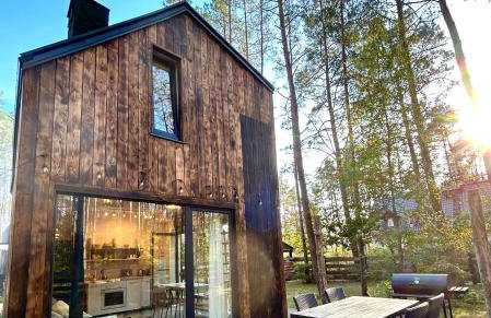 Domek lubiana180 WABI SABI w lesie jacuzzi sauna kominek - drewno w cenie pobytu - nad jeziorem Kaszuby pieski tylko do 10kg za dodatkową opłatą - Foto 65