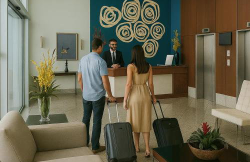 Flat Praia do Canto Iate Clube long Stay - Foto 57