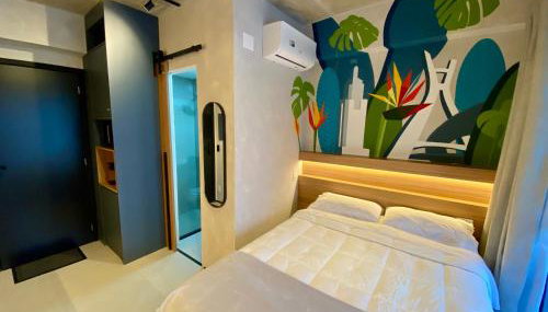 Studio 509 - Lindo studio ao lado do metro e shopping com Alexa - Foto 2