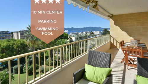 Close to downtown Cannes swimming pool and sea view - Foto 1
